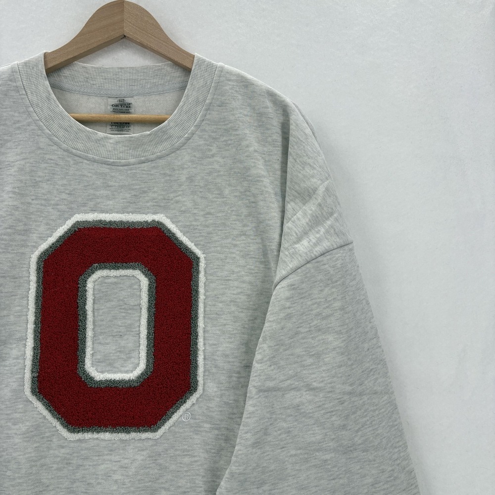 Ohio State Buckeyes Sweatshirt Womens 3XL Gray NCAA Football Gameday Couture - Picture 2 of 12